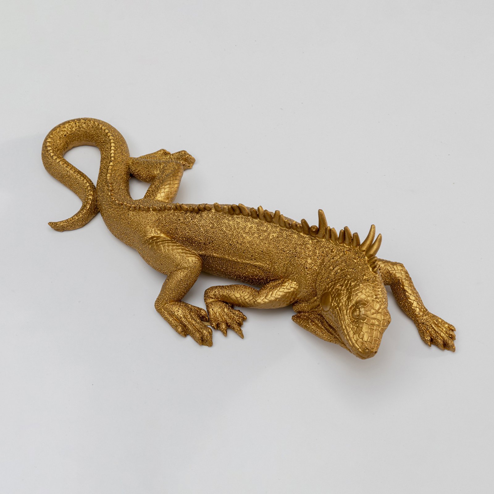 KARE Lizard väggobjekt, lackerad polyresin, 31 x 11 cm, guld