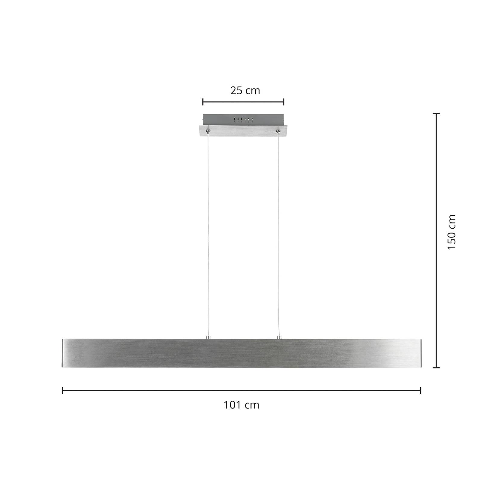 Lampa wisząca LED Lindby Tinkodara, jadalnia, aluminium