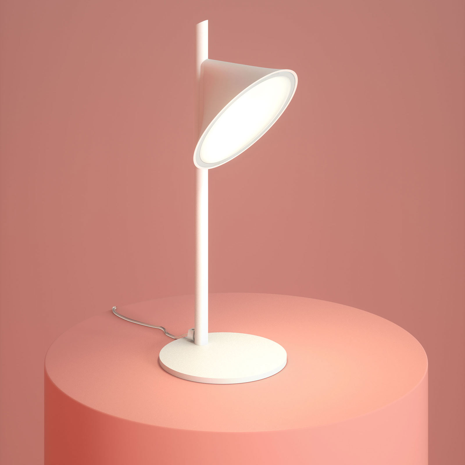 Candeeiro de mesa Axolight Orchid LED, branco