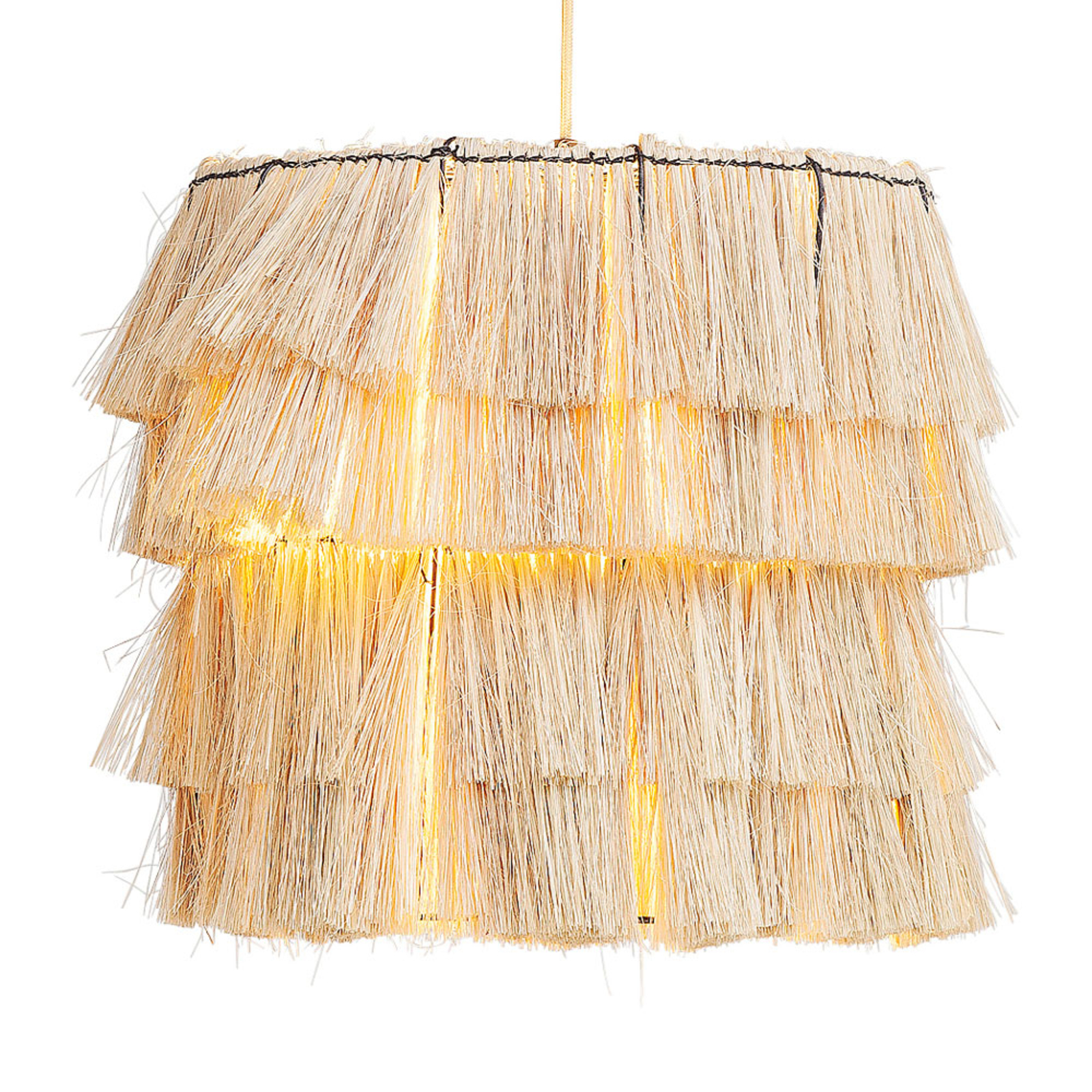 Kare KARE Makula Hula hanging light, for Living / Dining Room, seaweed, steel, E27, 40 W, energy efficiency: A++, H: 45 cm