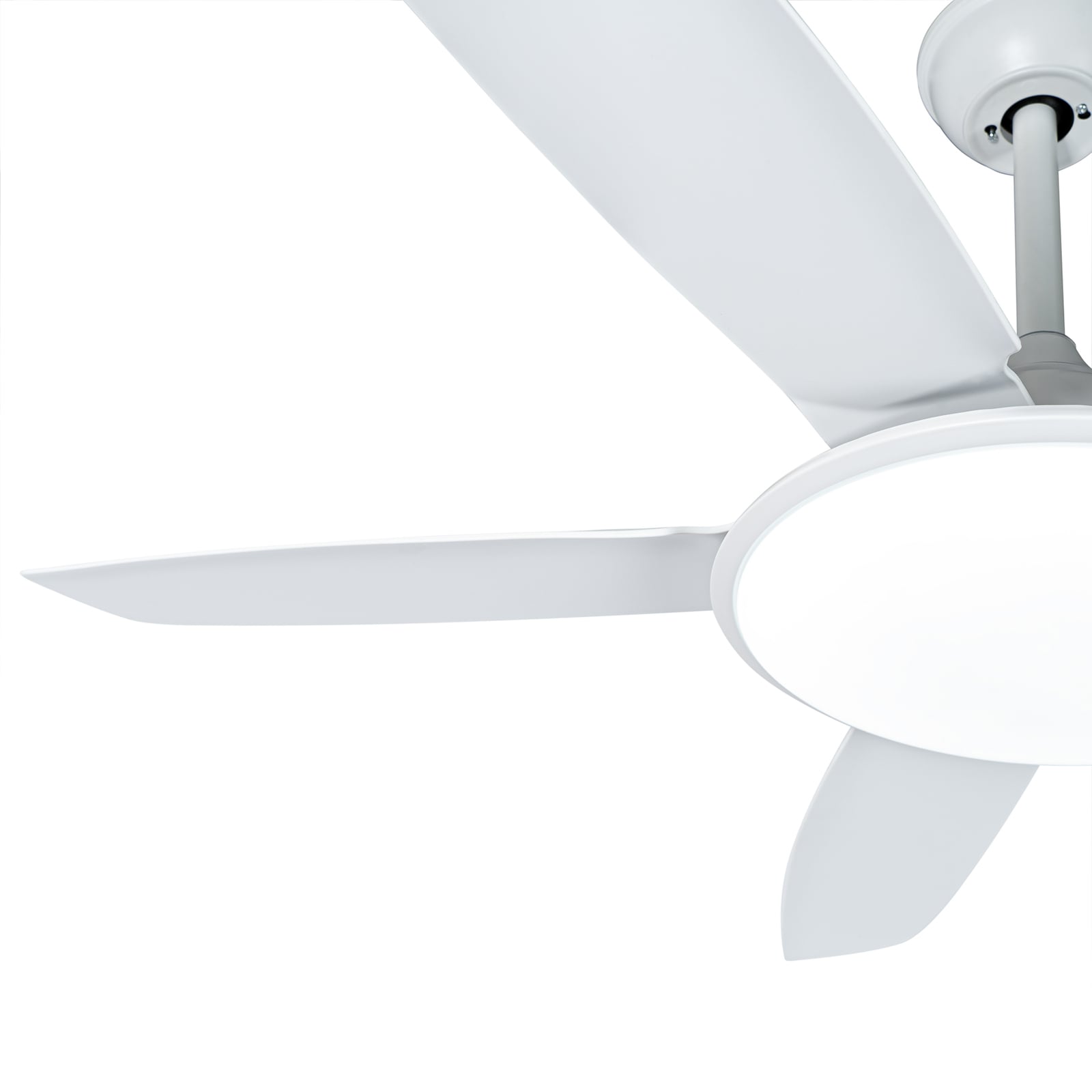 Ventilateur de plafond LED Divian, blanc, courant continu, silencieux, CCT -