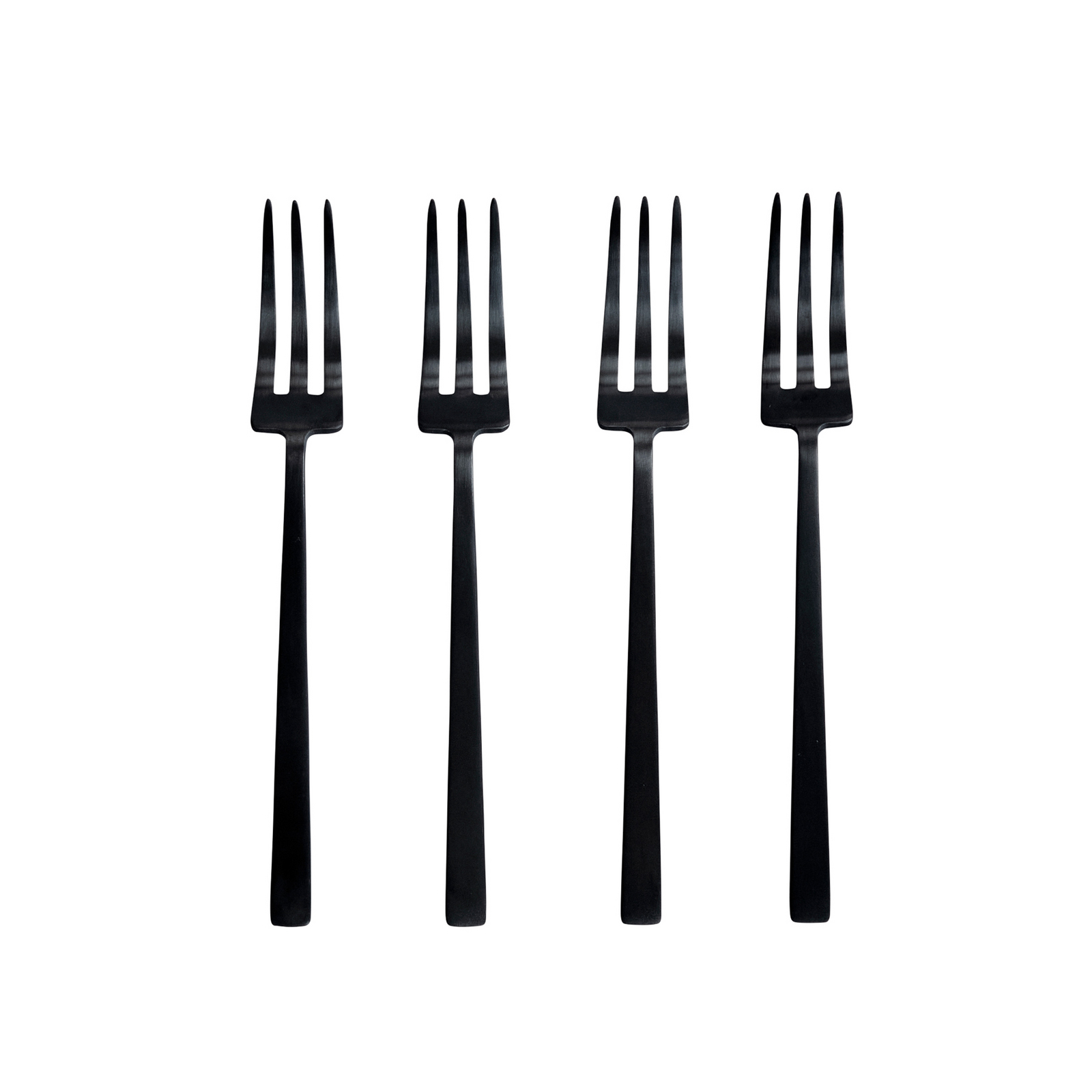 Widelec do deserów Kogei, zestaw 4 sztuki, czarny, 16 cm – 101 Copenhagen