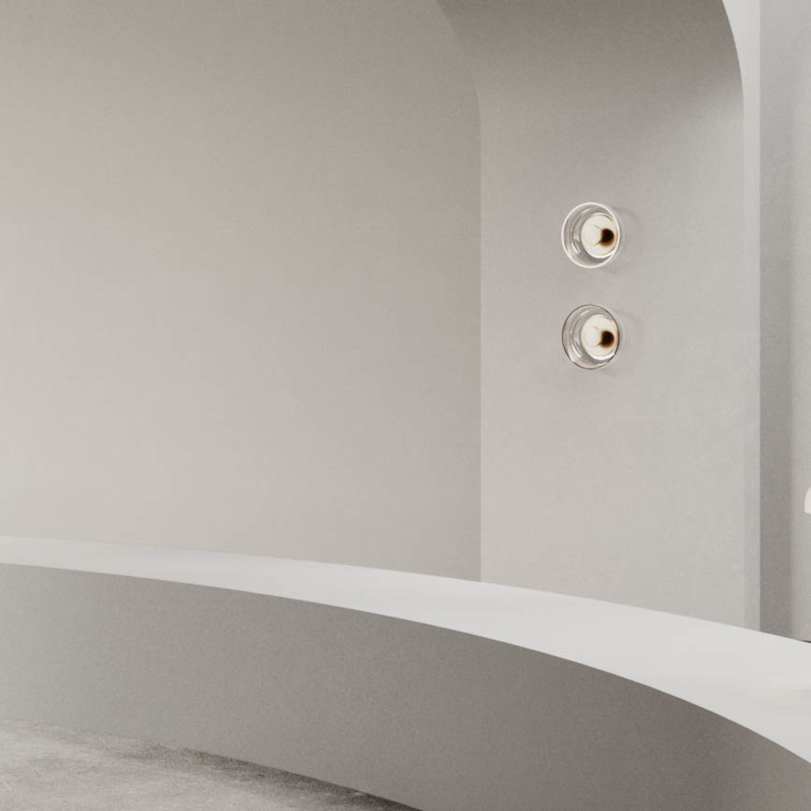 Blossi Vägglampa/Plafond Nordic Gold/Opal - Nuura