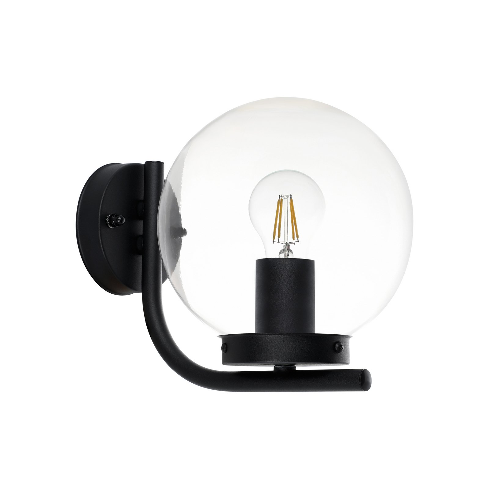 Außenwandleuchte Taverna, kugelförmig, klar Außenwandleuchte Taverna, kugelförmig, klar