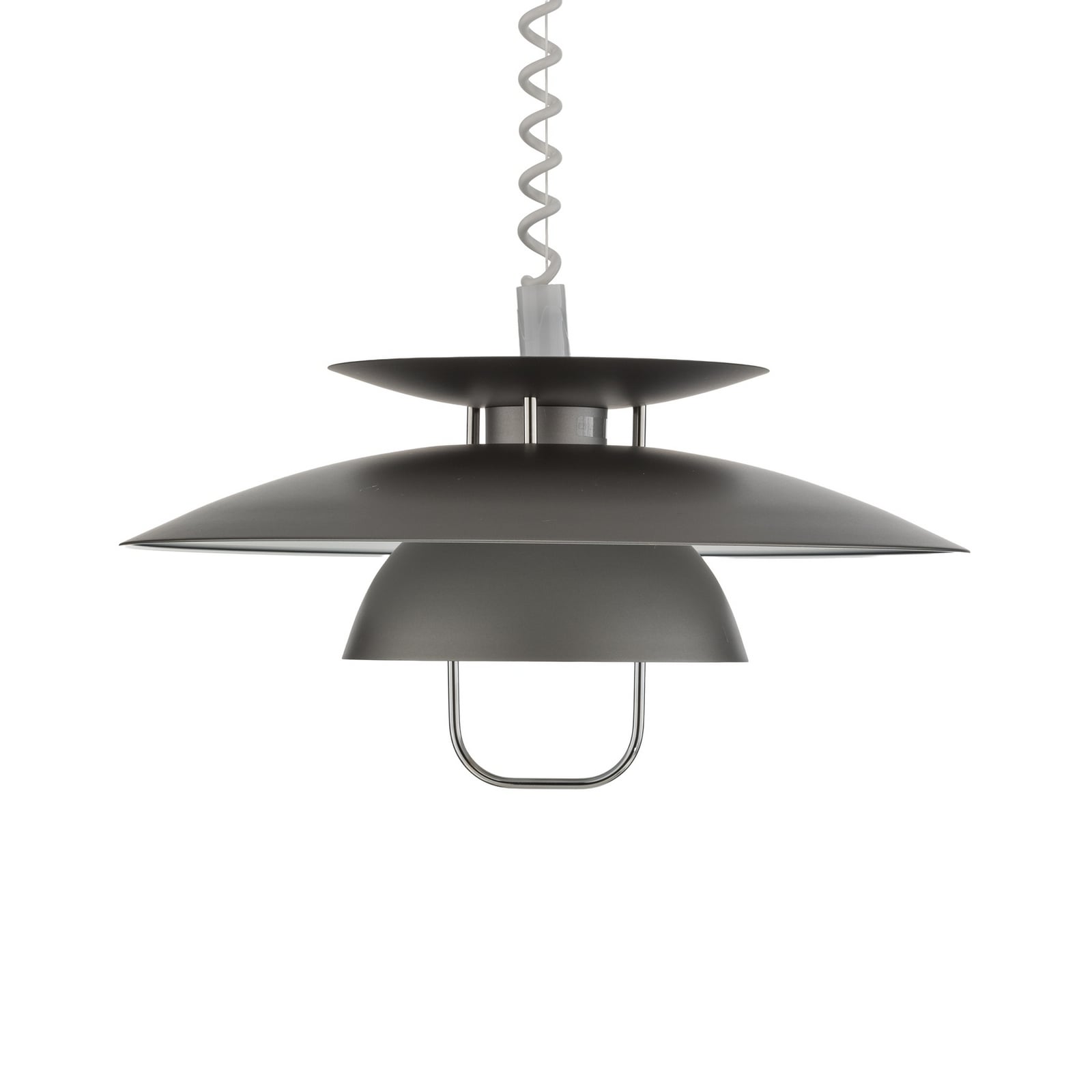 Lindby Hängelampe Nadija, grau, 43 cm, höhenverstellbar, E27 Lindby Hängelampe Nadija, grau, 43 cm, höhenverstellbar, E27