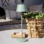 LOOM DESIGN Lampă de terasă cu LED reîncărcabilă Modi verde-gri 36 cm CCT