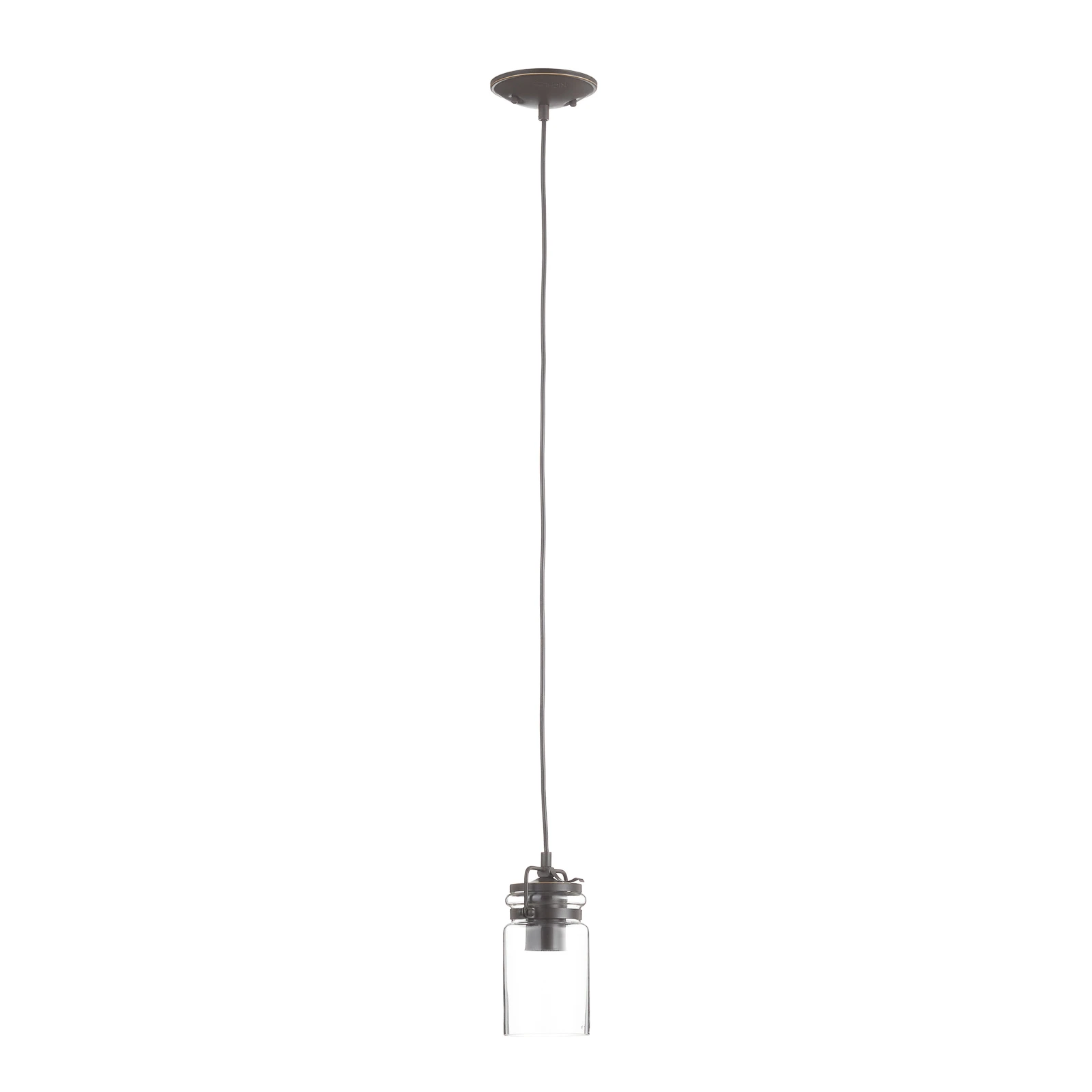 Stikla piekaramā lampa Brinley 1 gaisma.