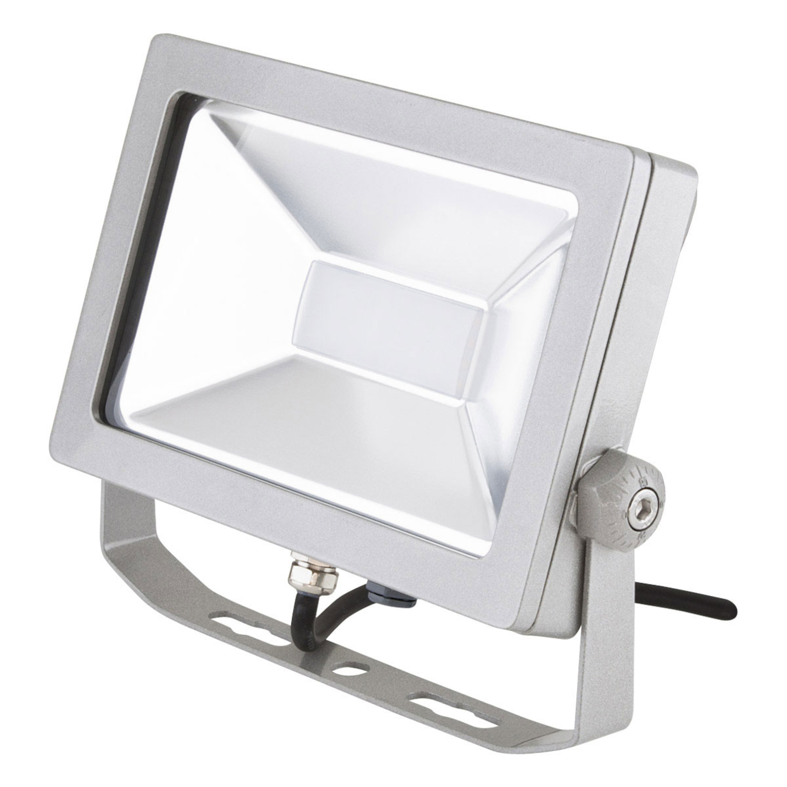 EVN LFA outdoor spotlight silver plug 3,000 K 30 W