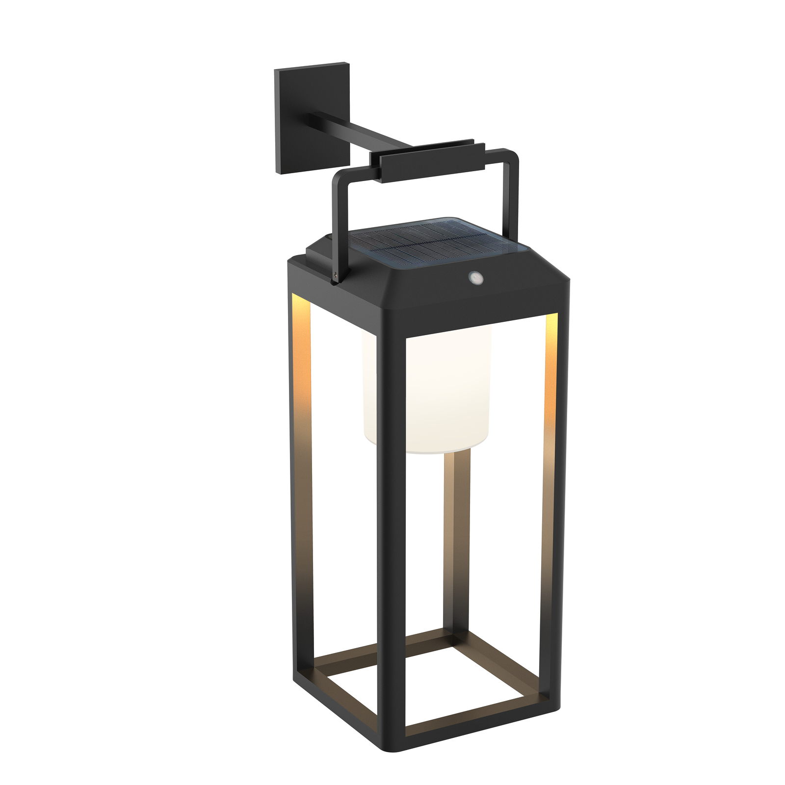 Tilena Square Lampa se solárním článkem Černá - Lucande