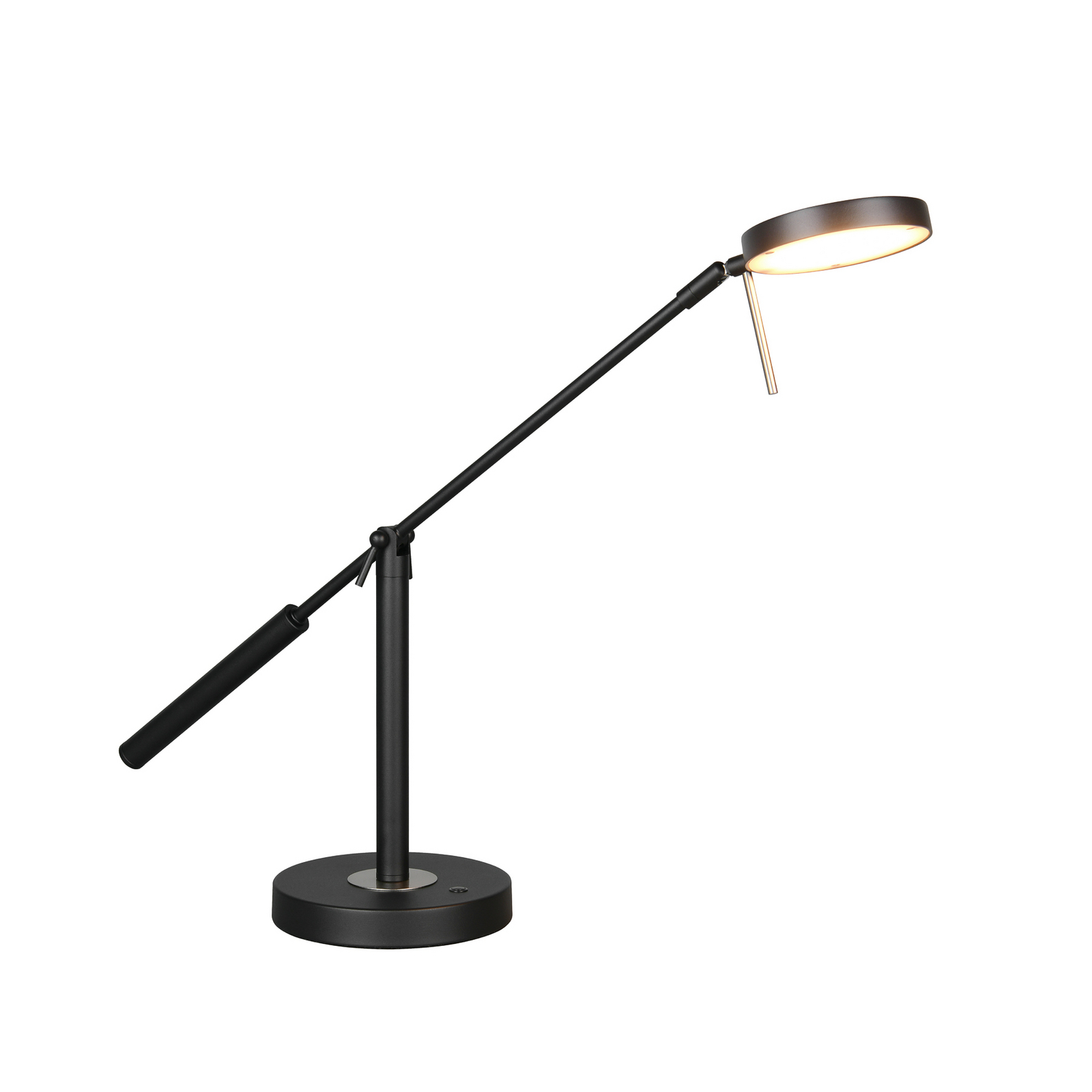 Monza LED stolna lampa, mat crna, visina 52 cm, metalna
