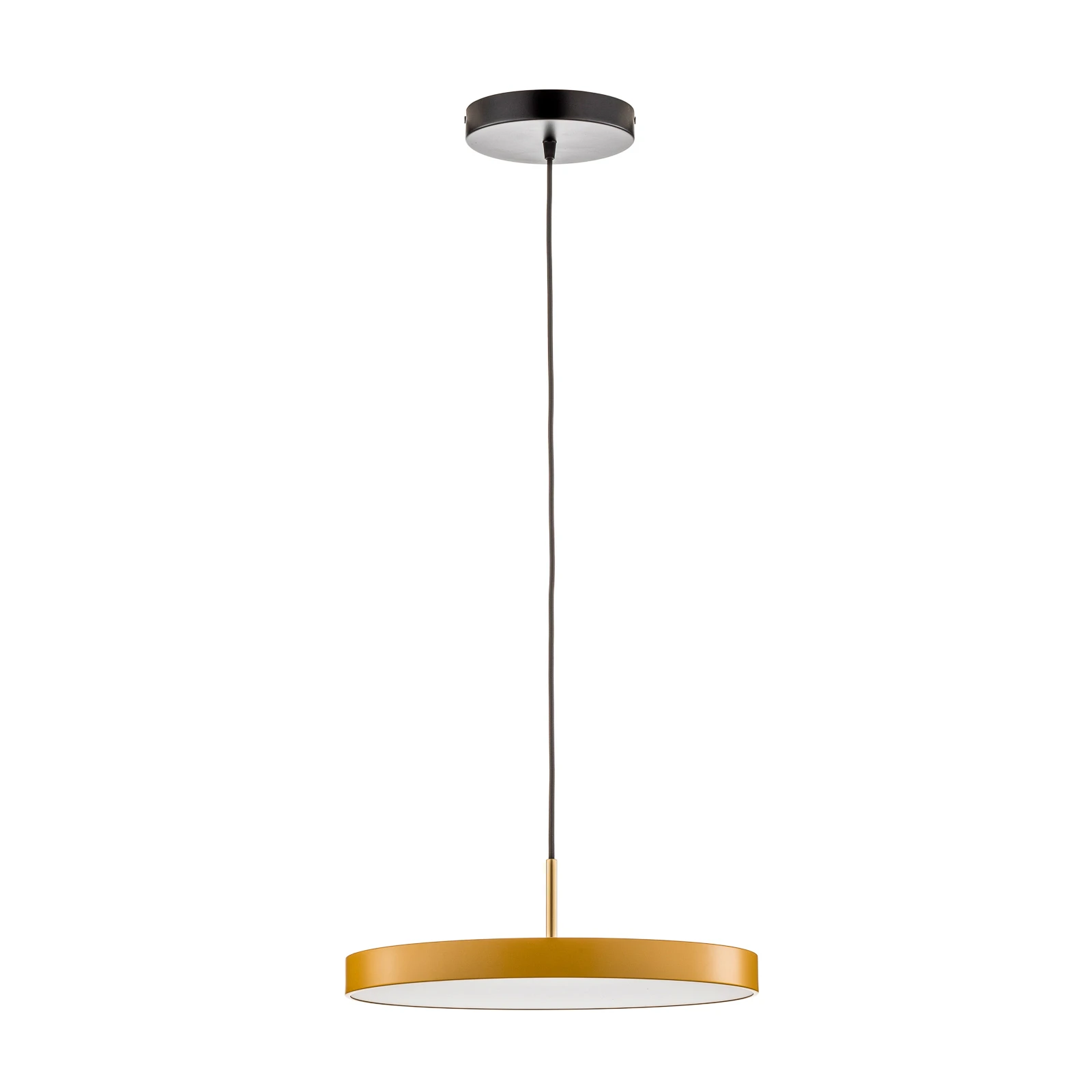 UMAGE LED viseća svjetiljka Asteria srednja, žuta/mesingana, Ø 43 cm