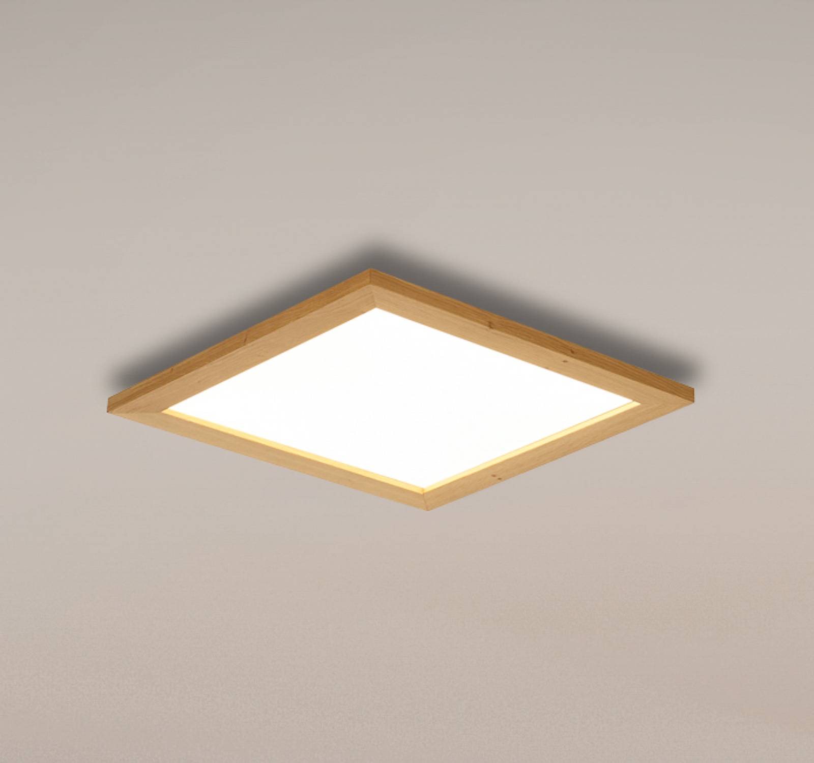 Quitani Aurinor LED-panel naturligt egetræ 45 cm