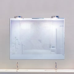 Megatron il Nostro LED-spejllampe med klemme, krom