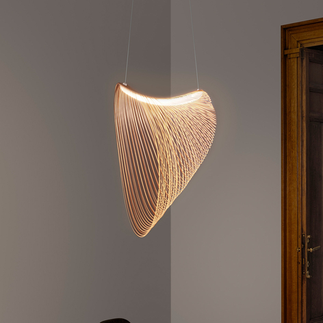 Luceplan Illan drewniana lampa wisząca ściemniana