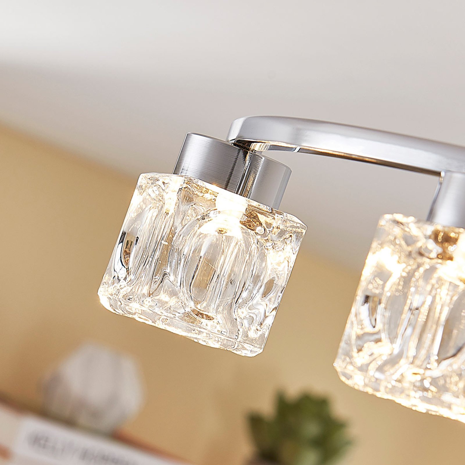 Yaro LED Lampa Sufitowa Clear/Chrome - Lindby