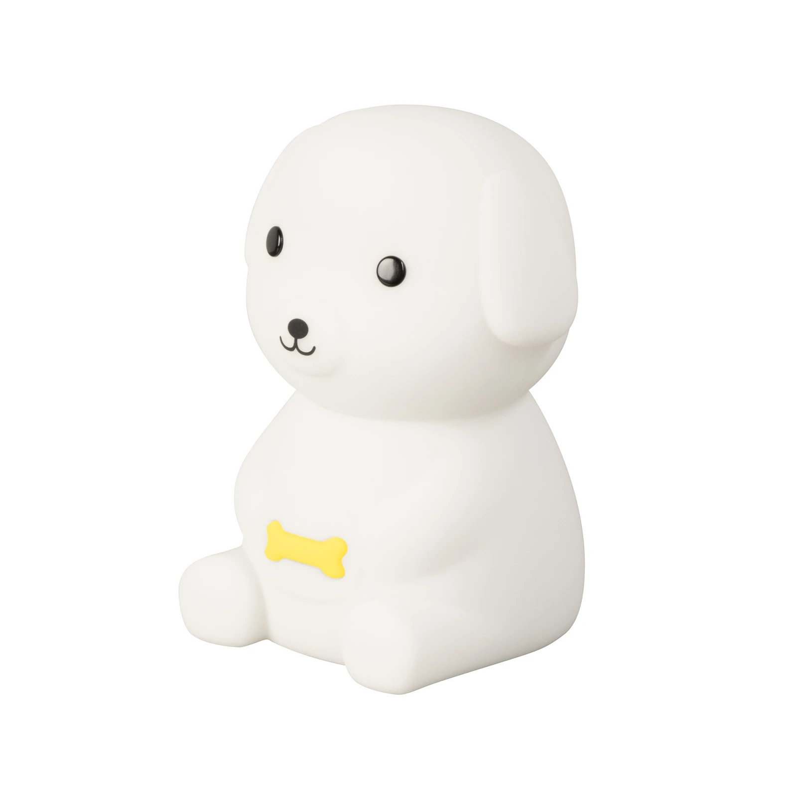 Candeeiro de mesa de cabeceira LED Cachorrinho, cão, branco, RGB, regulável