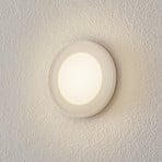 BEGA Accenta wall lamp round ring white 315 lm