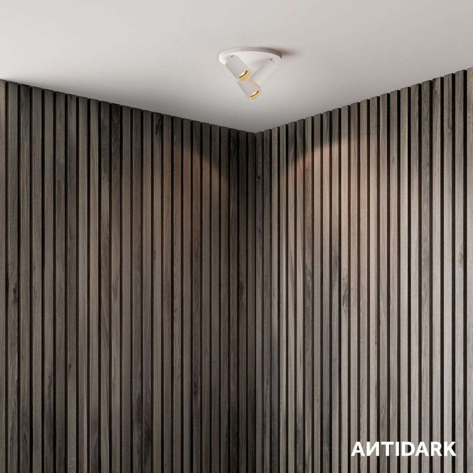 SpotOn Circle3 Loft/Væglampe Hvid ANTIDARK - Stue - Aluminium billede