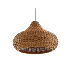 Taniola 1 Draußen Pendelleuchte Holz - Lucande