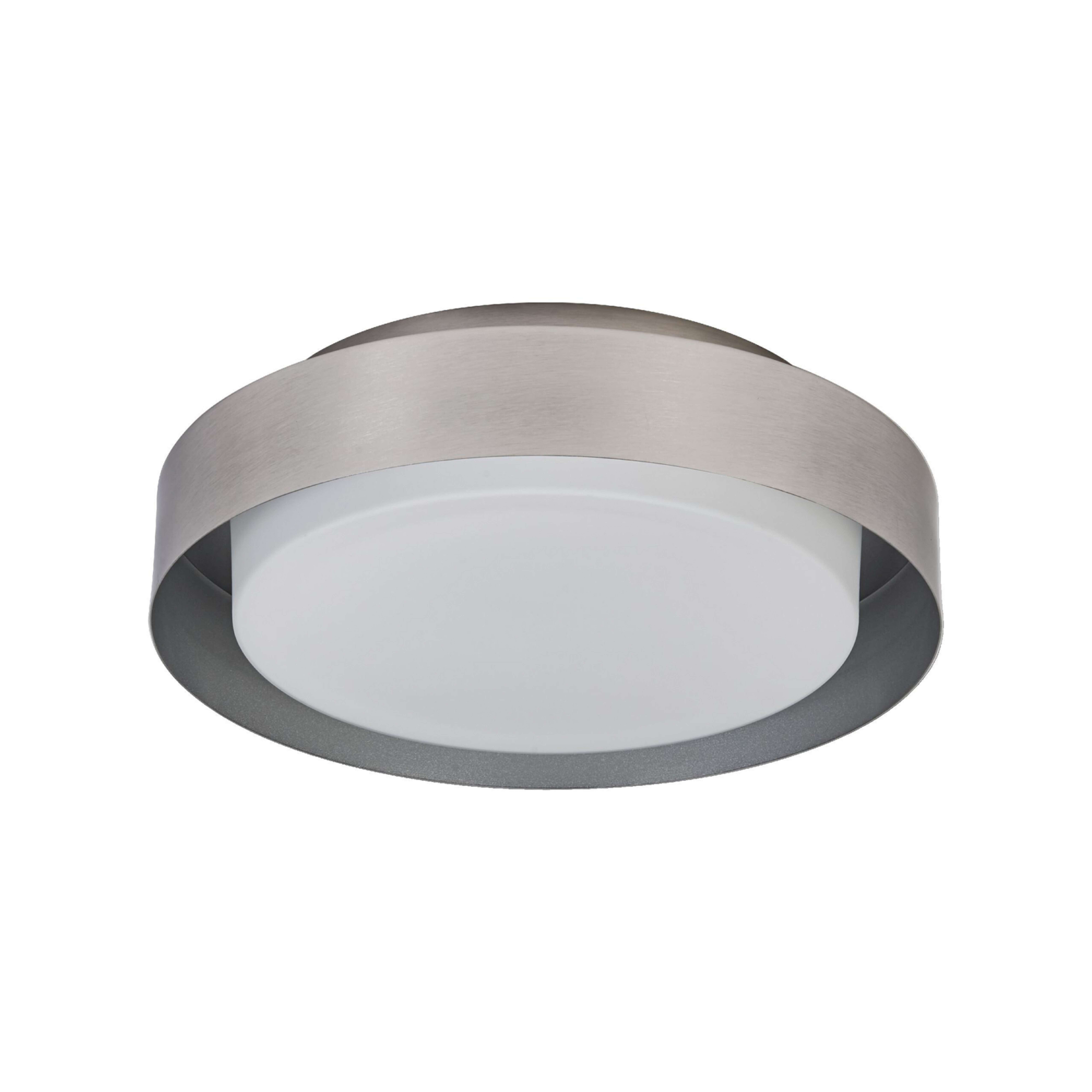 Plafonnier OSRAM ORBIS MADRID, nickel, Ø 29 cm, métal/verre