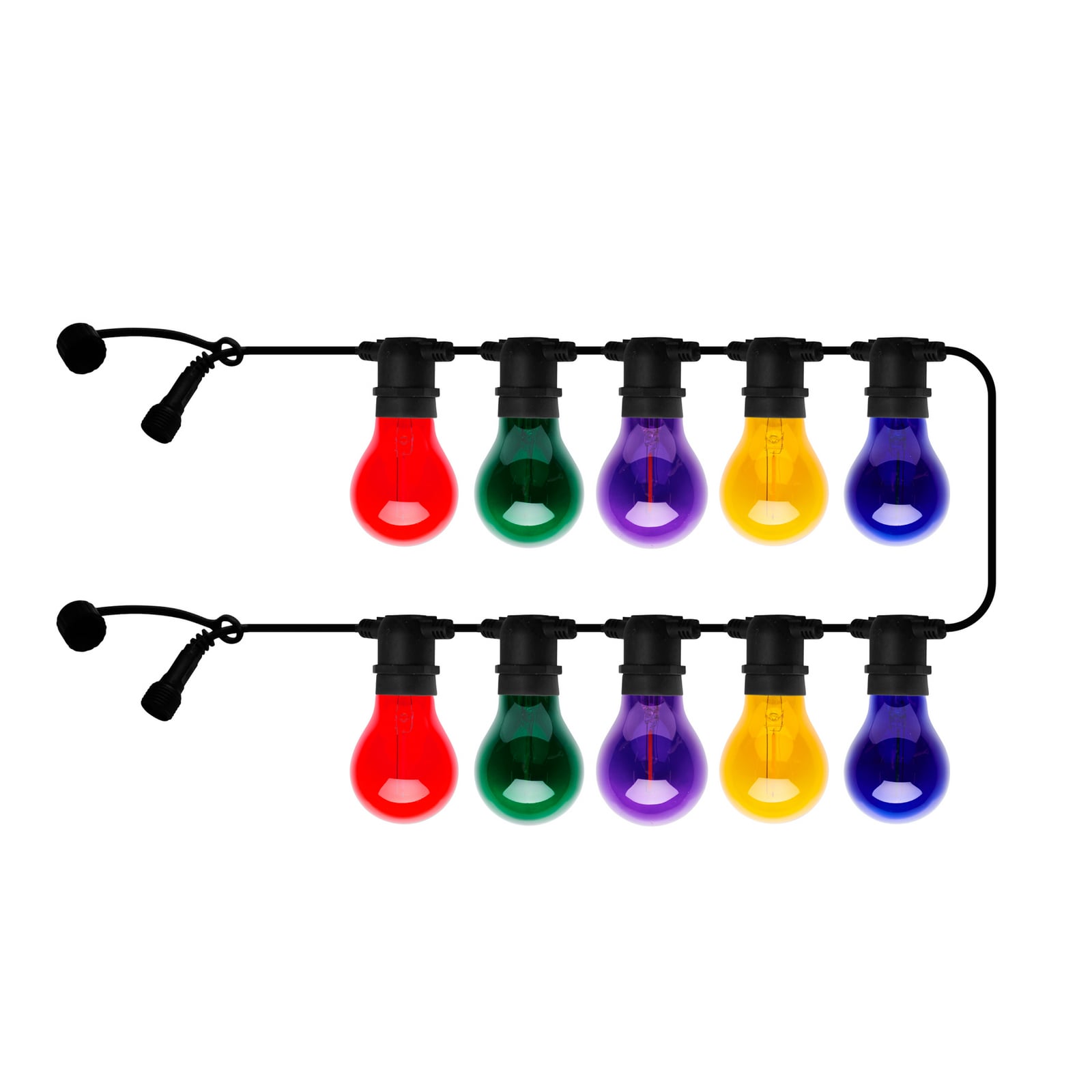 Guirlande lumineuse LED Tobias, rallonge, multicolore, 10 lampes, longueur 4,5 m Guirlande lumineuse LED Tobias, rallonge, multicolore, 10 lampes, longueur 4,5 m