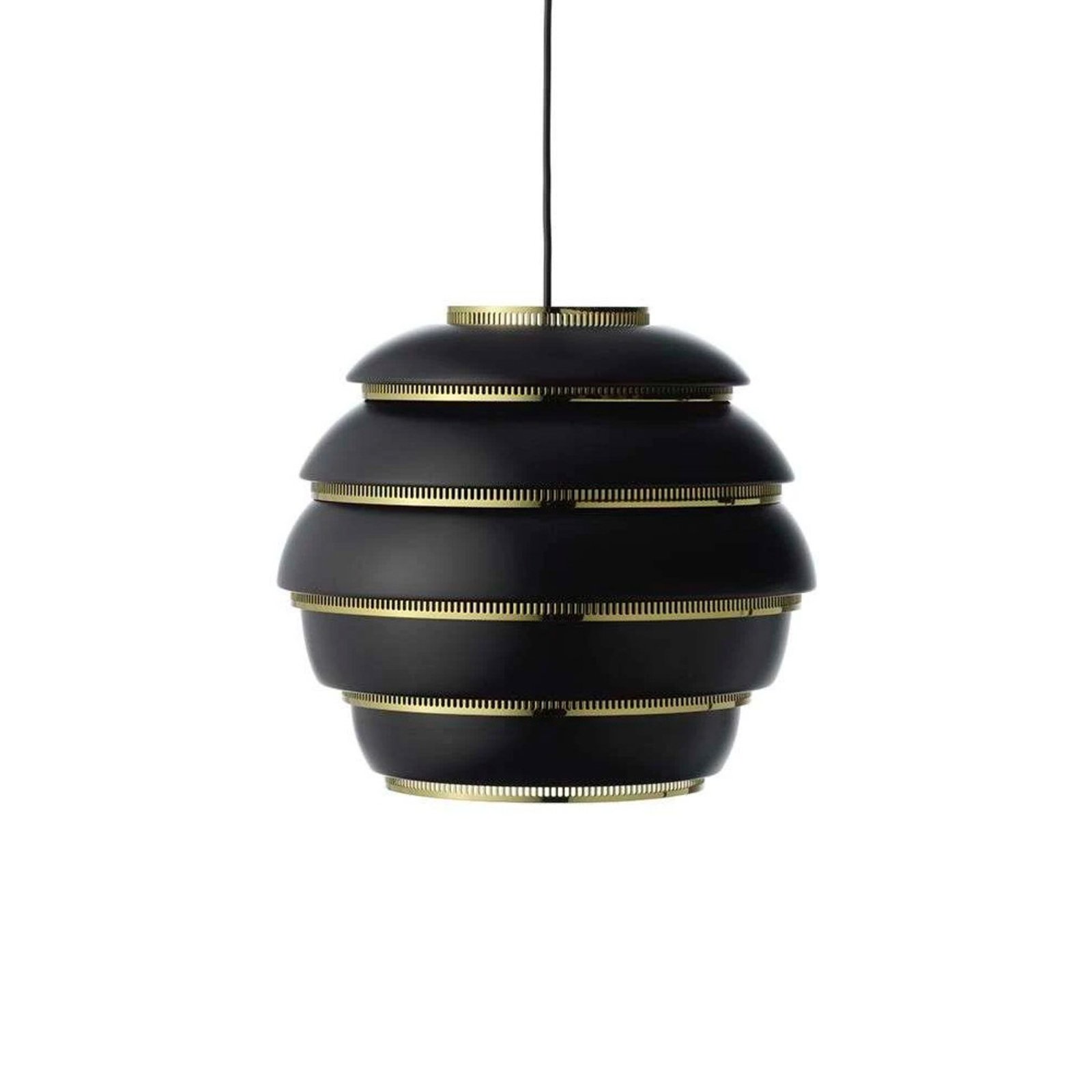 A331 Beehive Lustră Pendul Black/Brass - Artek