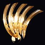 RONDO væglampe af ravfarvet Murano-glas