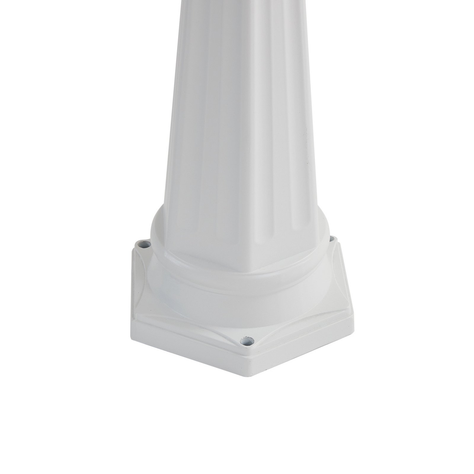 Lindby buitenlamp Edana, 211 cm, wit, metaal, E27, IP44