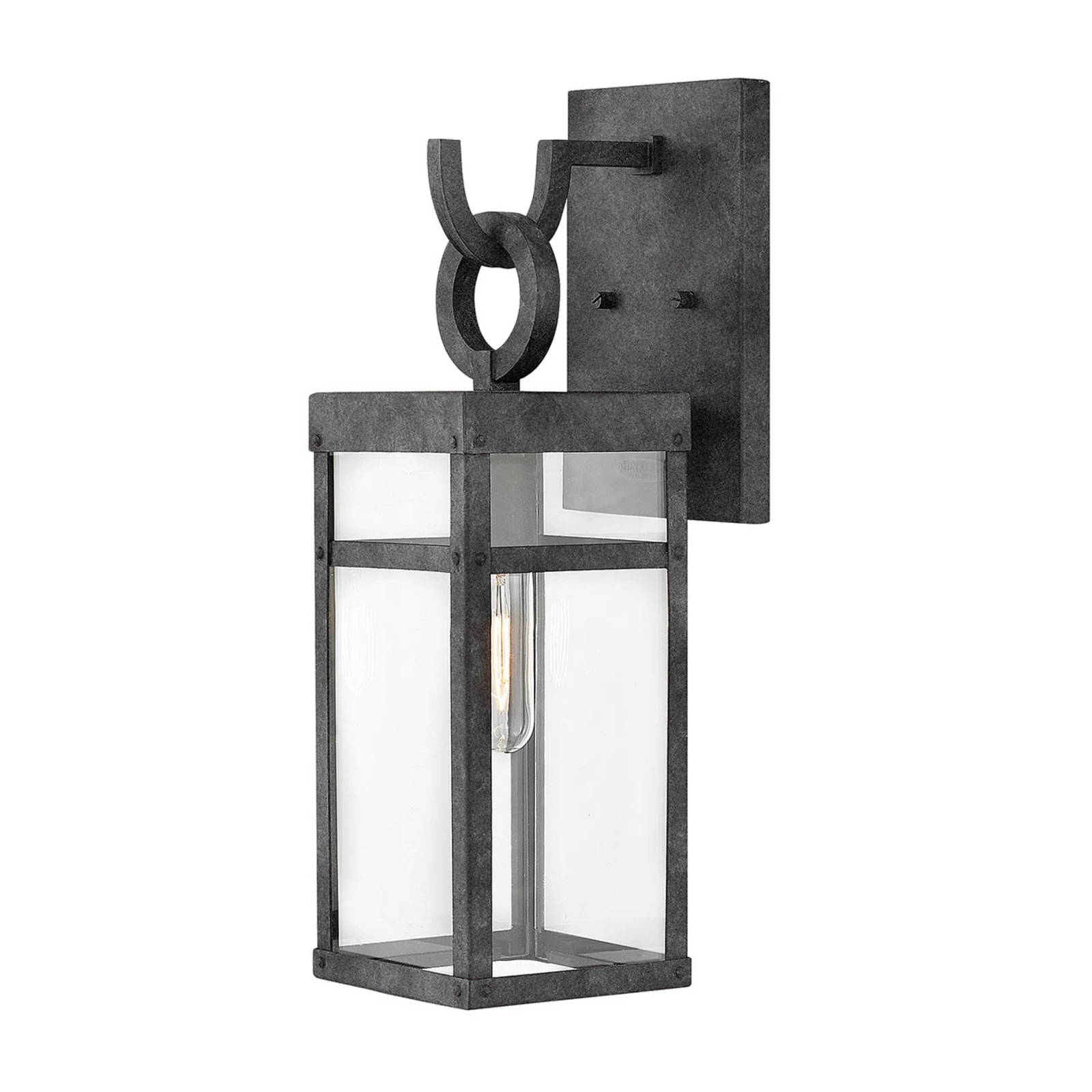 Außenwandleuchte Porter, schwarz, 47,4 cm hoch