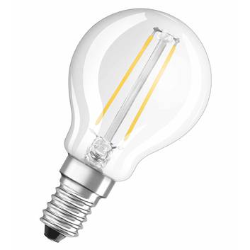 OSRAM LED-Tropfenlampe E14 1,5W  827 klar