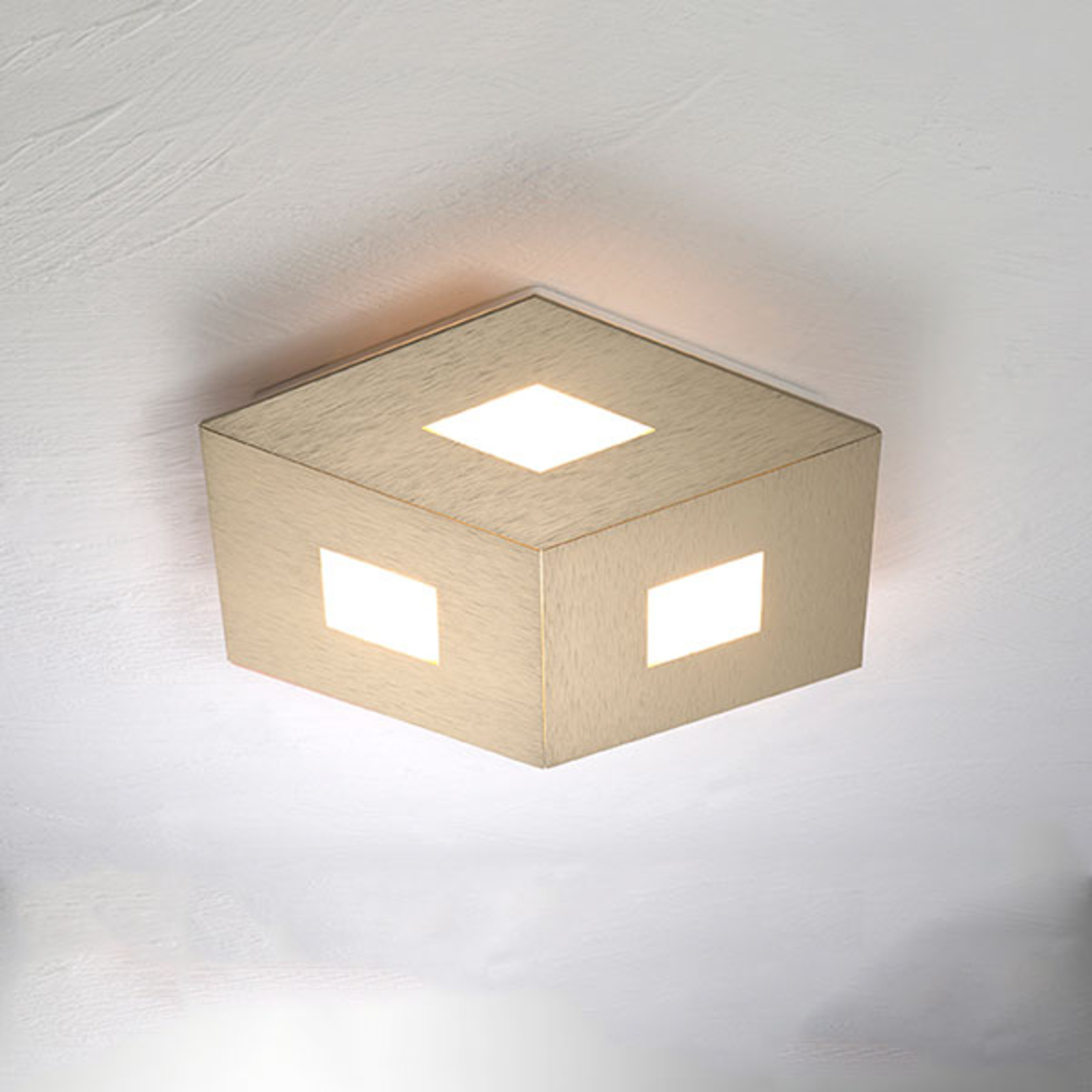Bopp Box Comfort LED-Deckenleuchte gold 35cm