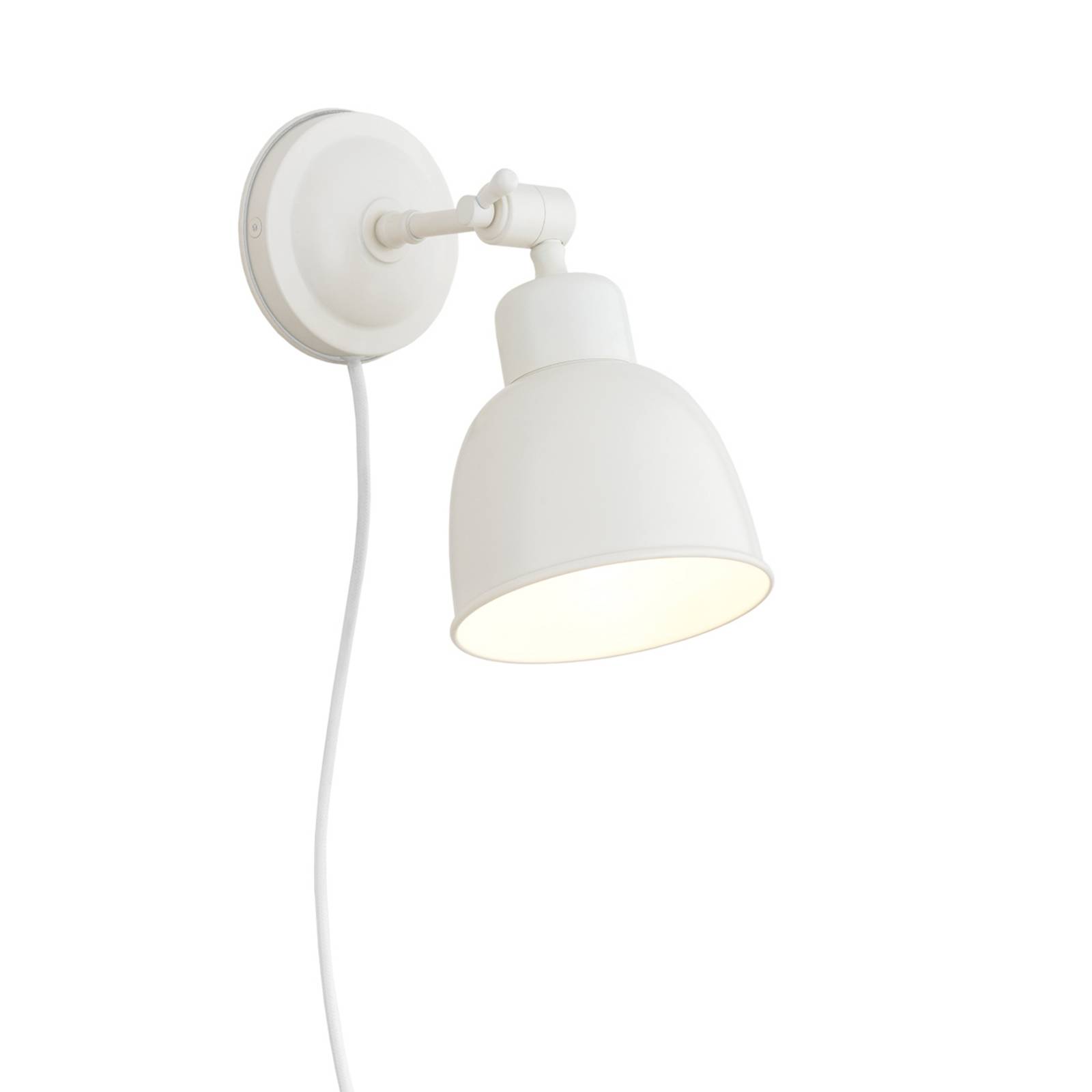 Wandleuchte Emoti, beige, 1-flammig, Stahl, Ø 10 cm