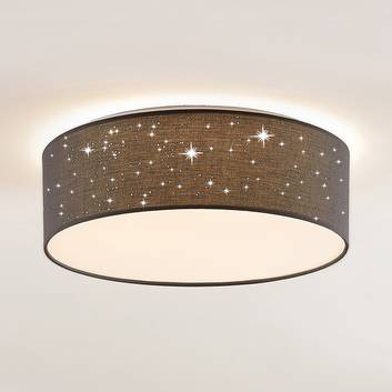 Lindby Ellamina LED-taklampa 40 cm mörkgrå