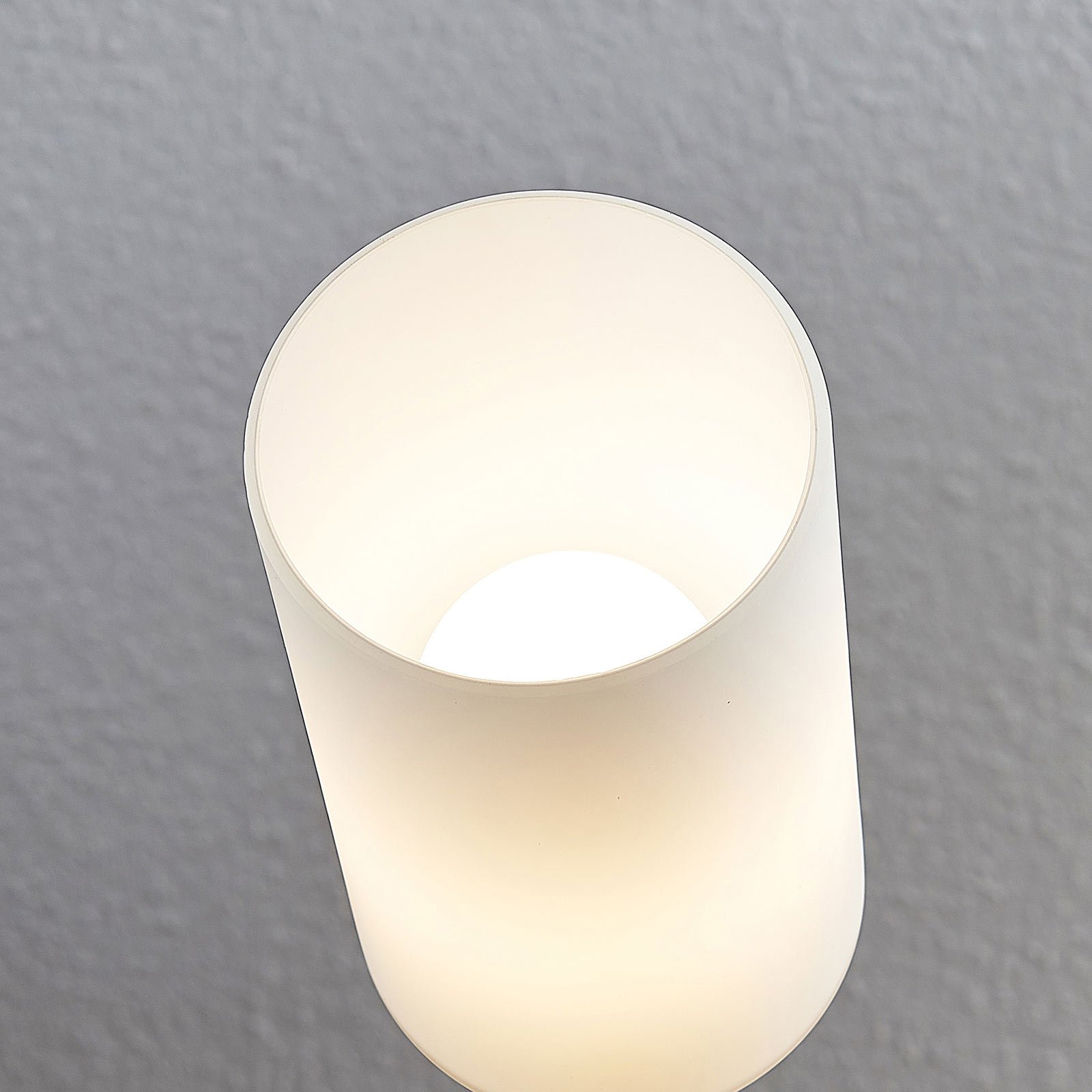 Lindby Nicus fa álló lámpa üvegbúrával