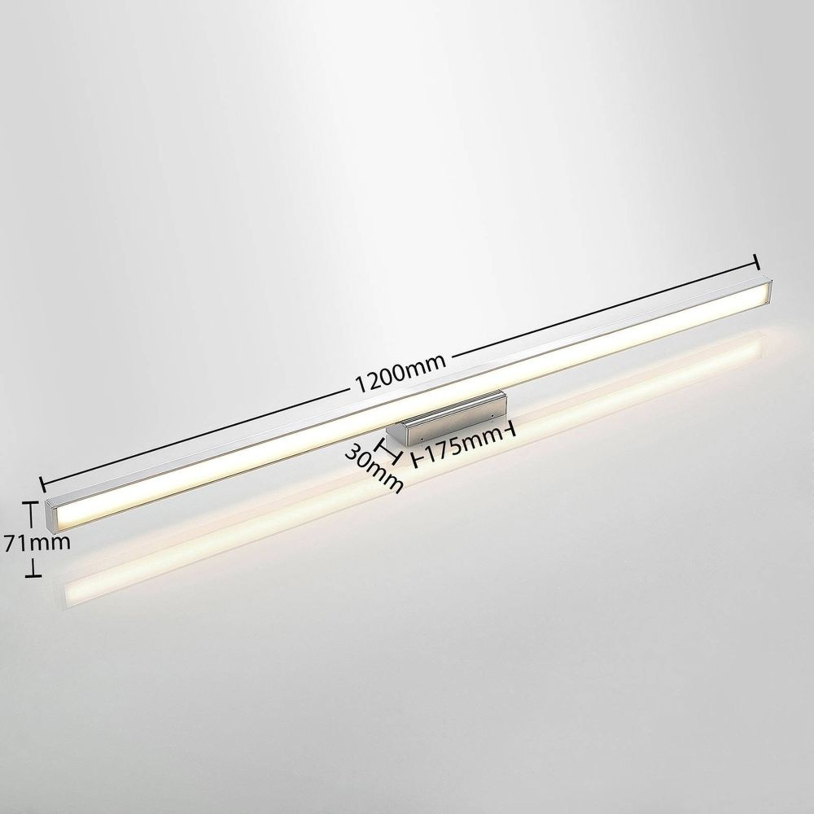 Alenia Aplică de Perete L120 White/Chrome - Lindby