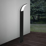 LED-Wegelampe Fiumicino in gebogener Form