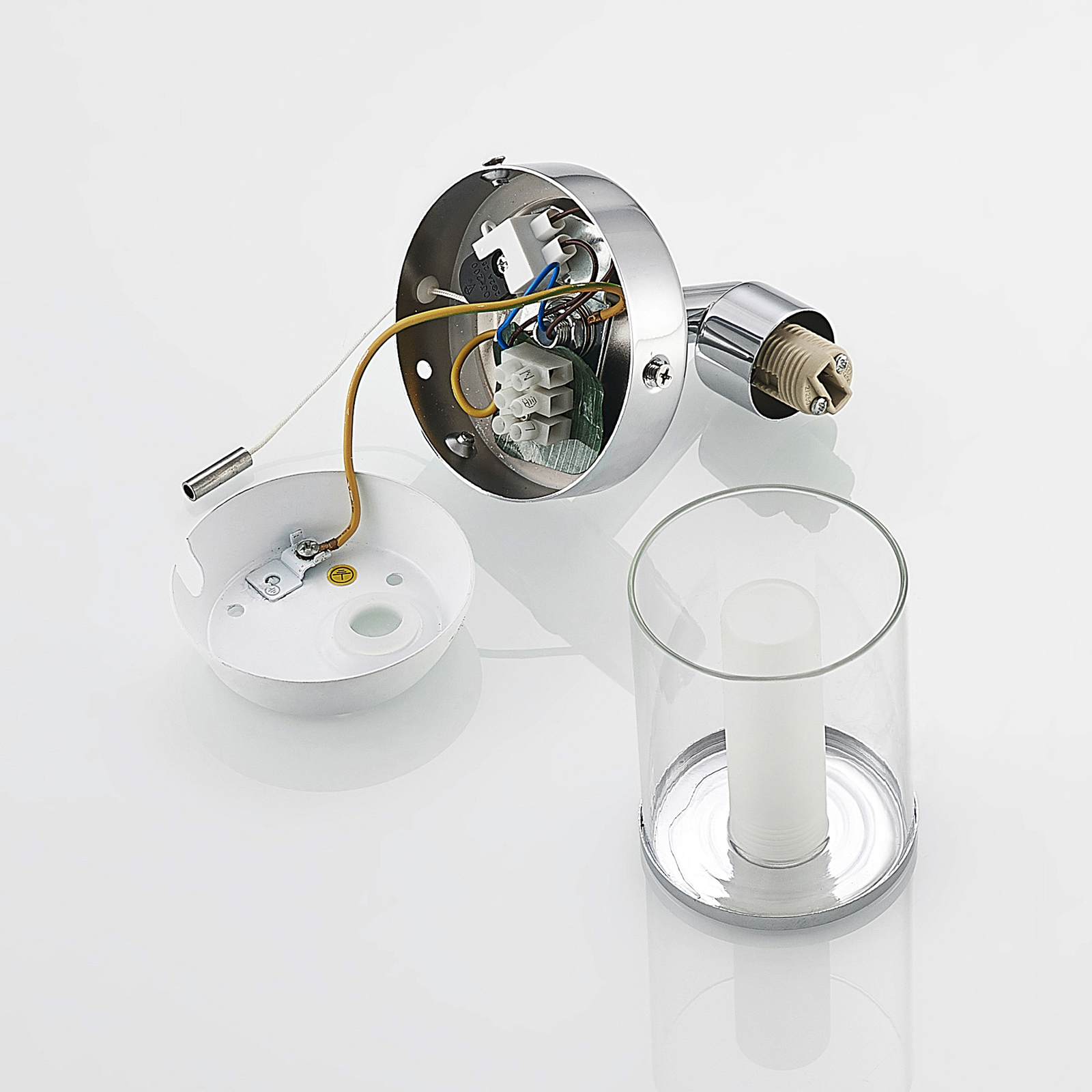 Vinza Wandleuchte Chrome/Clear - Lindby