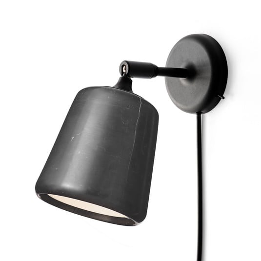 Material Wandlamp Black Marble - New Works