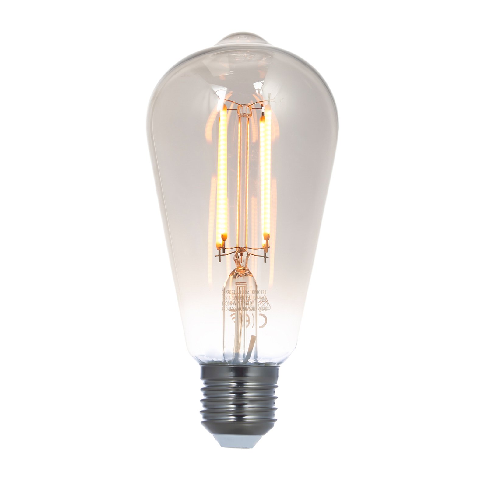 LUUMR Smart LED hehkulamppu E27 ST64 savunharmaa 4.9W Tuya WLAN