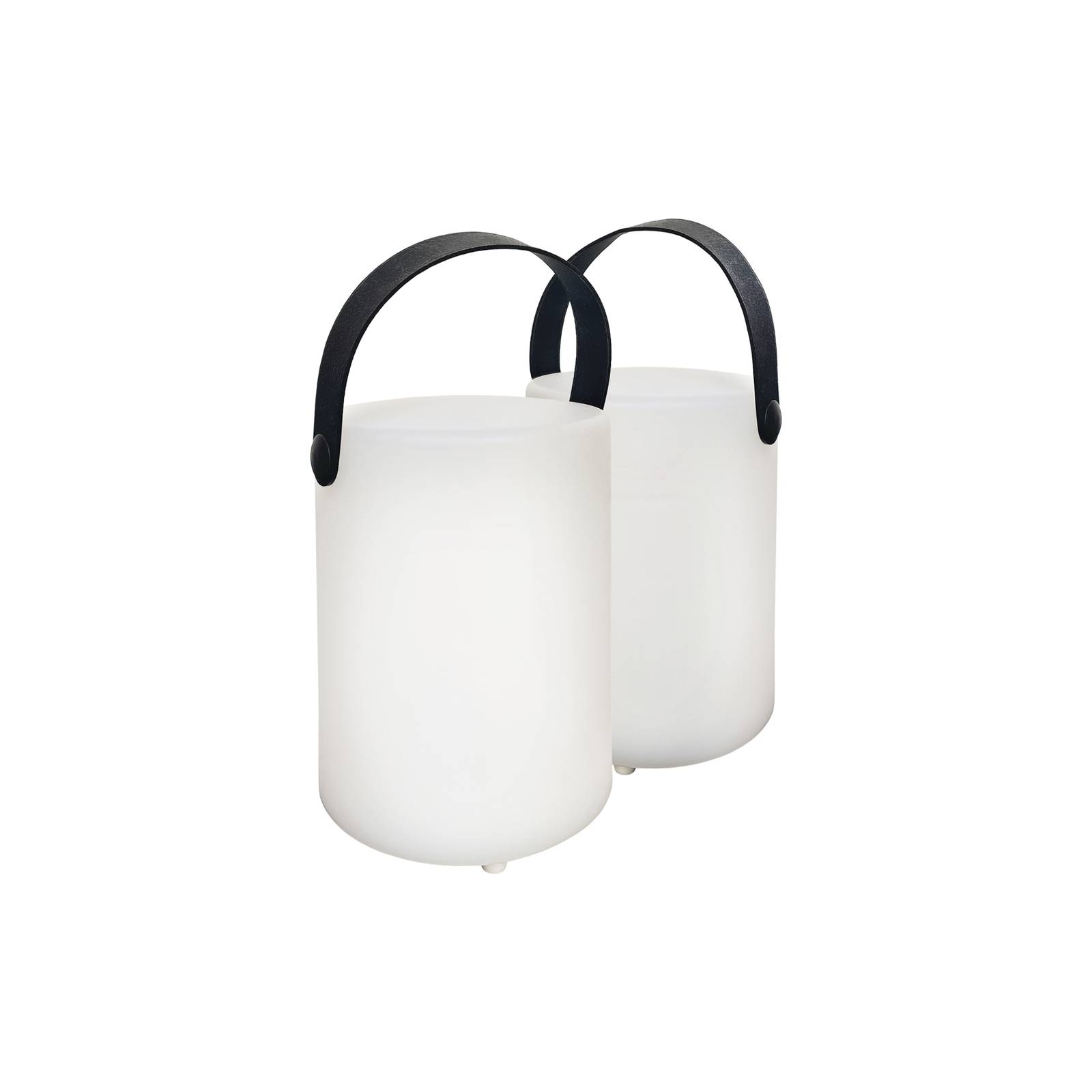 FH Lighting Ciro LED-akku-bordlampe sæt/2 hvid