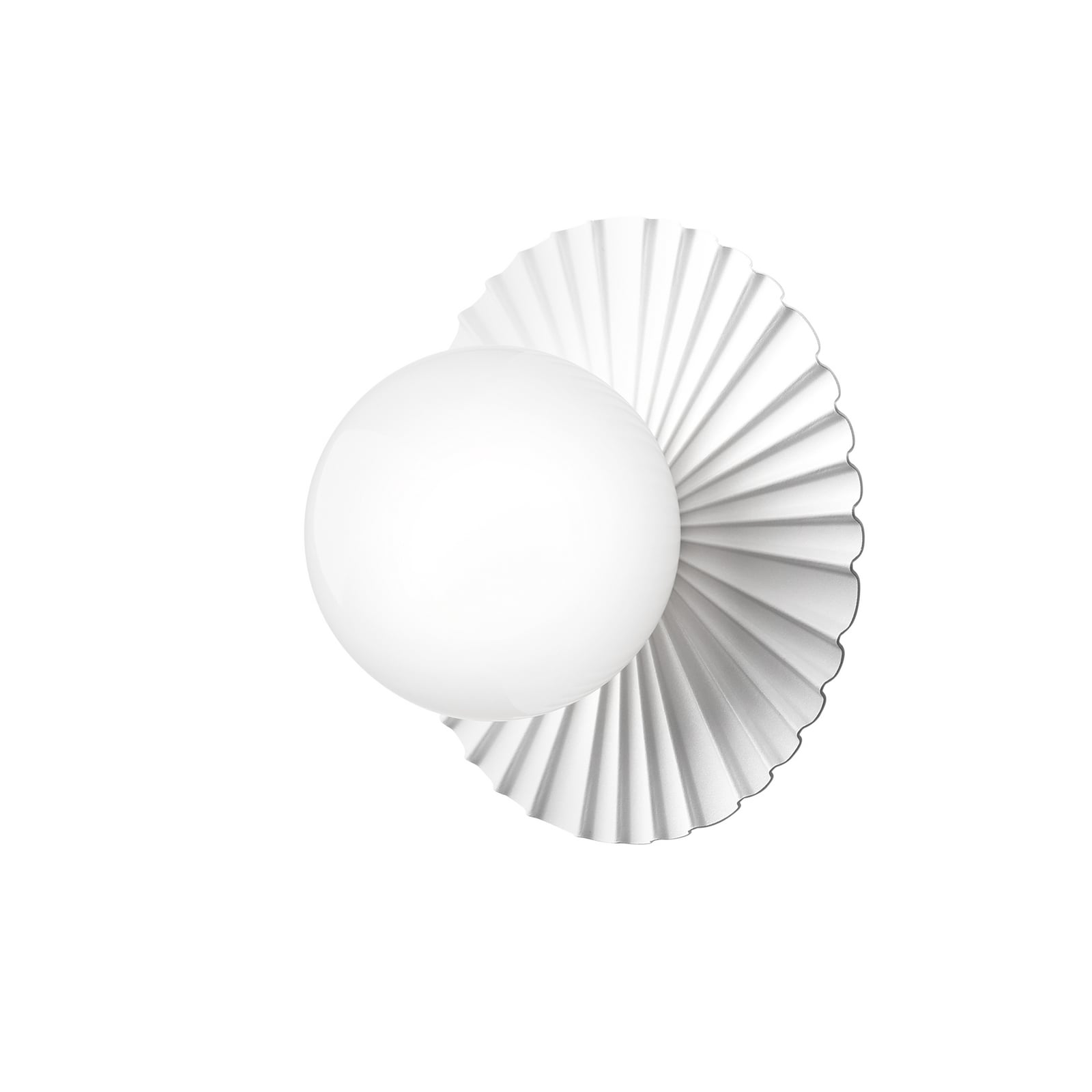 Liila Muuse taklampe, hvit/opal, Ø 20 cm, IP44 - Nuura