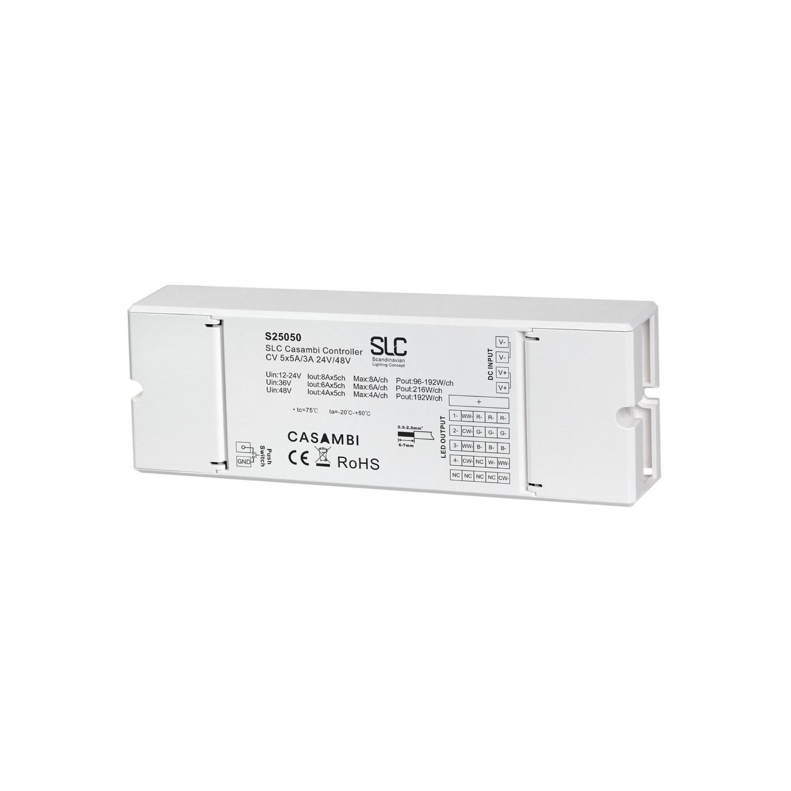 The Light Group 5-канален LED контролер, RGBW, CV, 24/48 V, Casambi