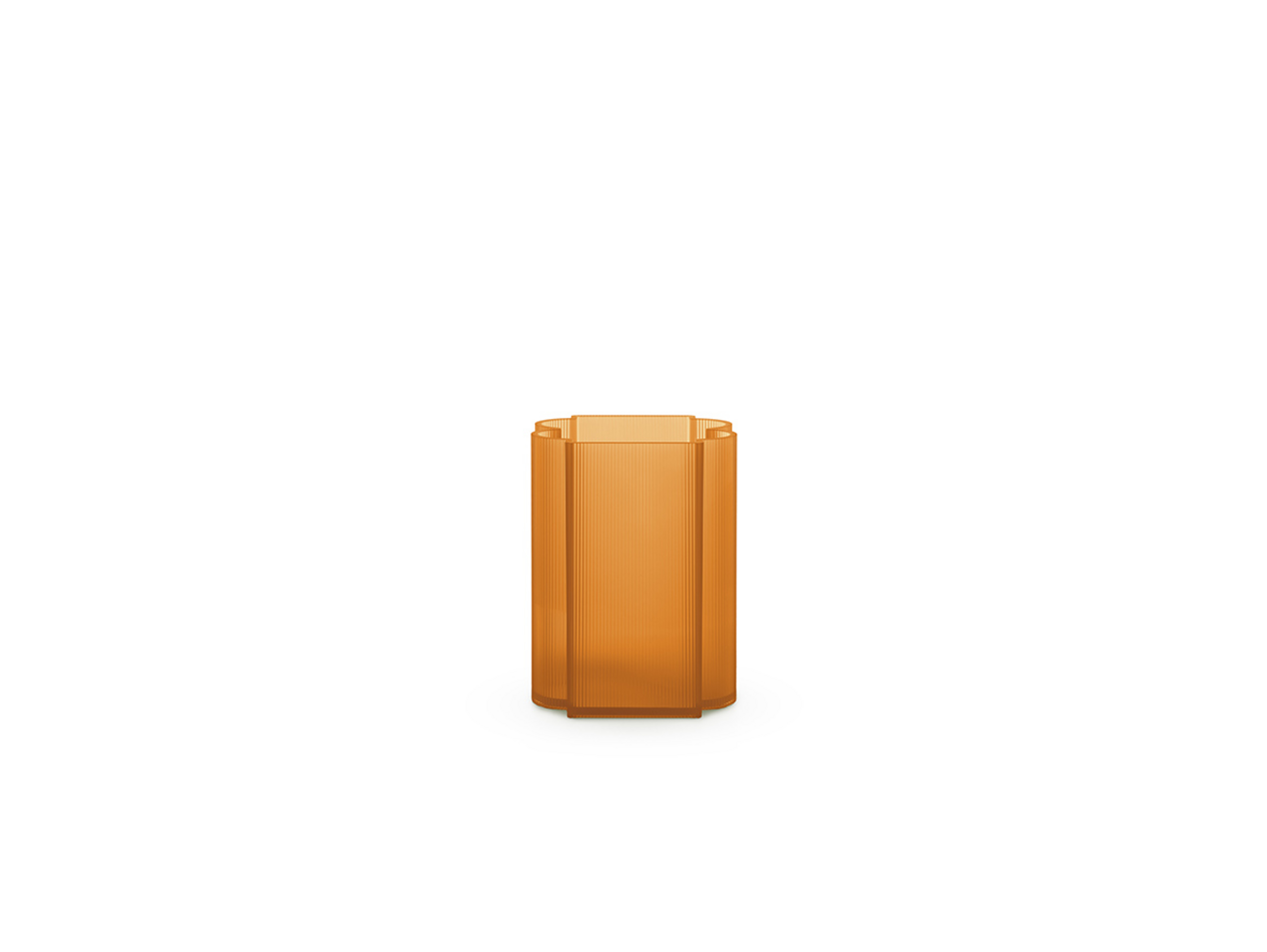 Okra Vase Low Orange - Kartell