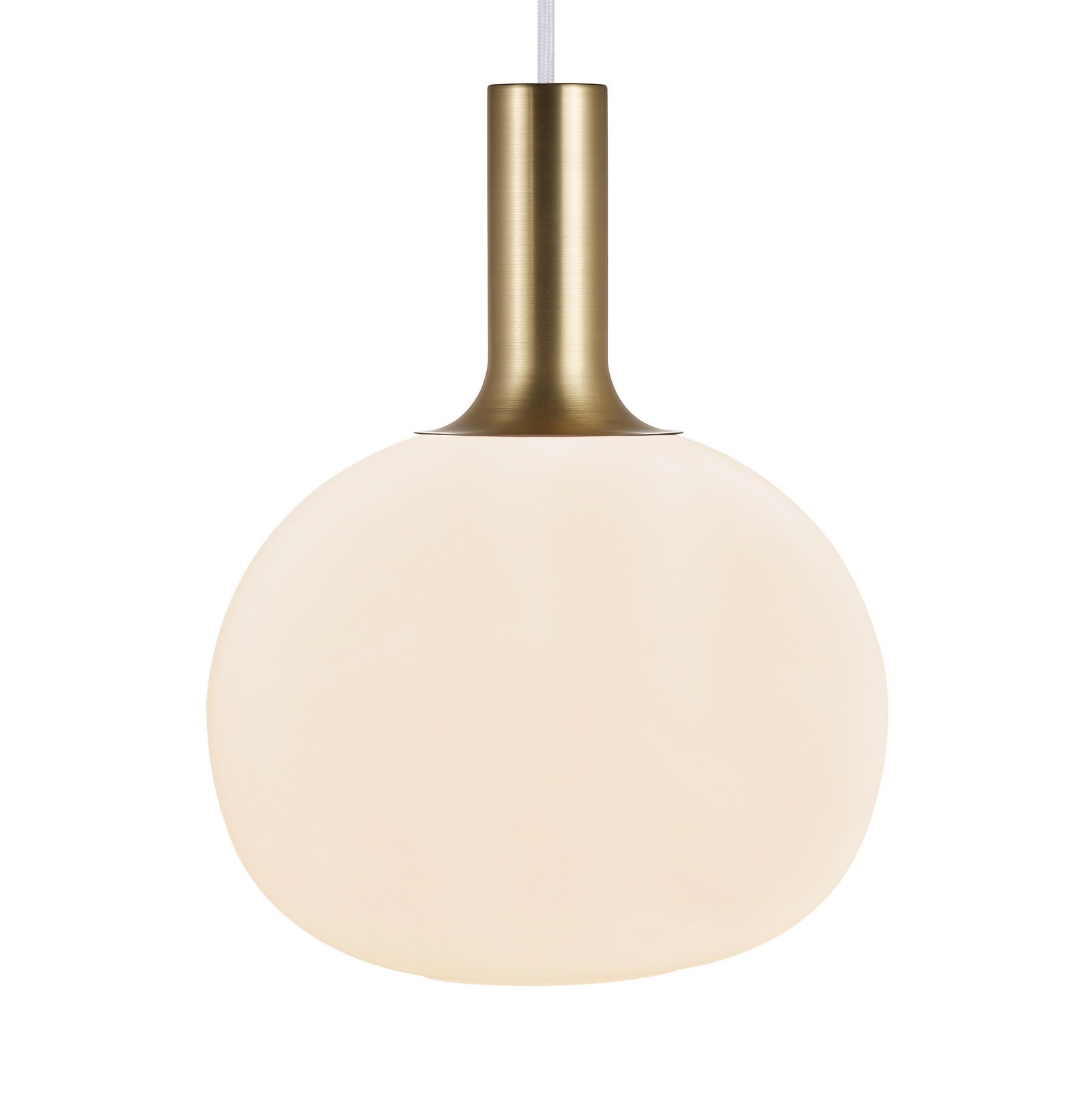 Alton hanging light, glass lampshade white Ø 25 cm