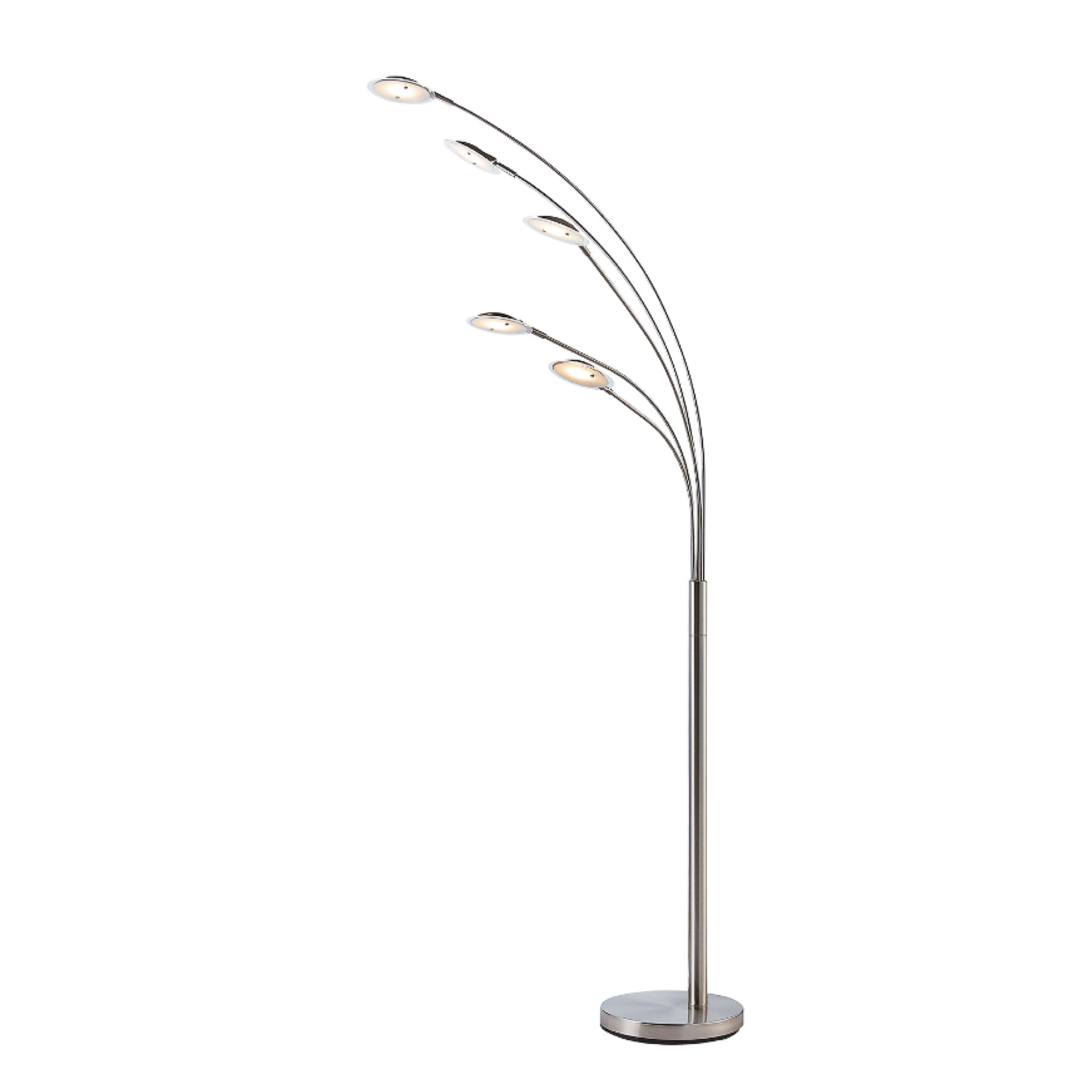 Anea 5 Lampadaire Nickel/White - Lindby