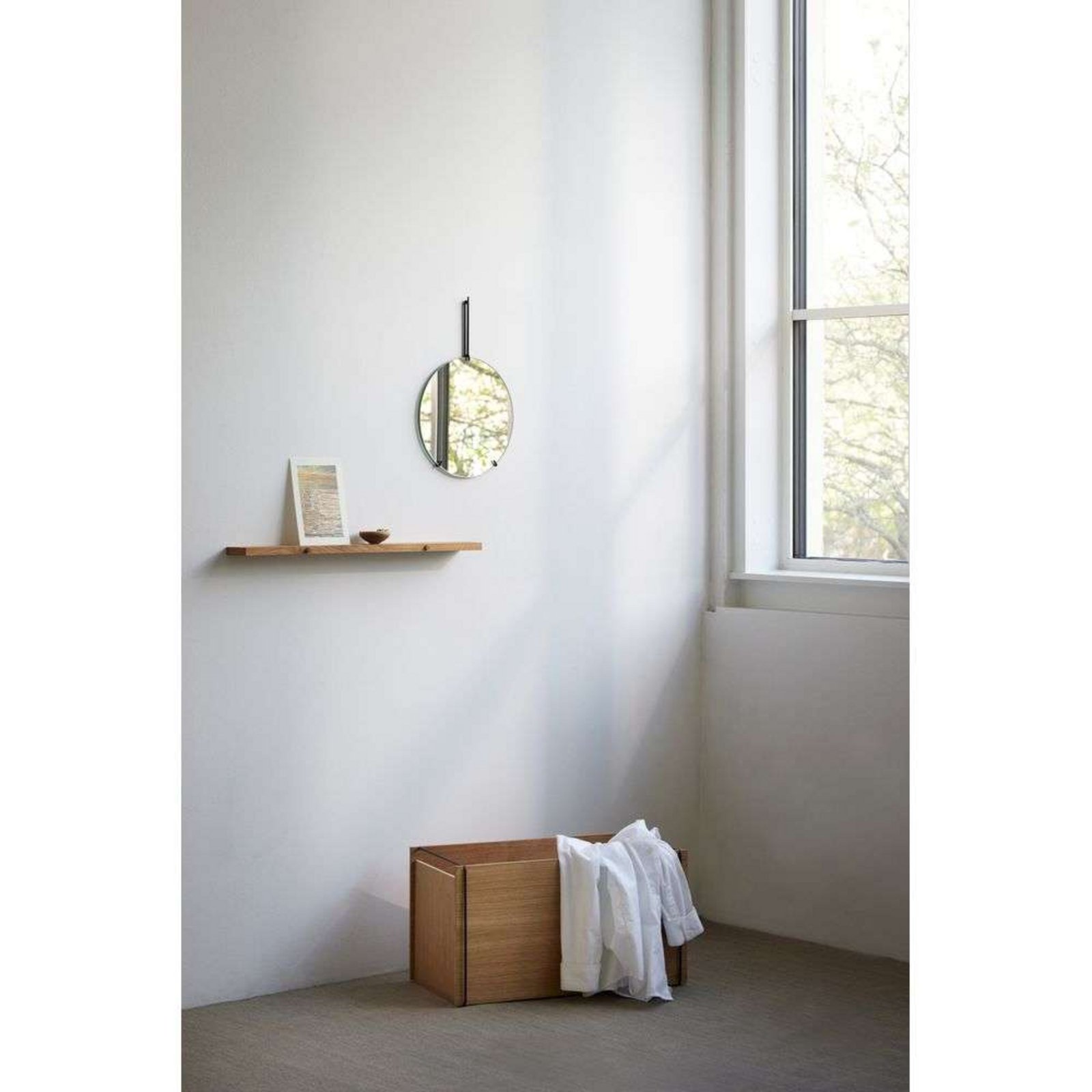 Wall Mirror Ø30 Black - Moebe