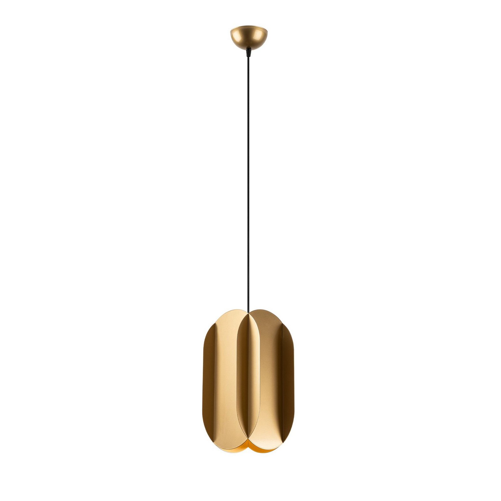 Hängeleuchte Corner, goldfarben, Höhe 35 cm, Metall, E27