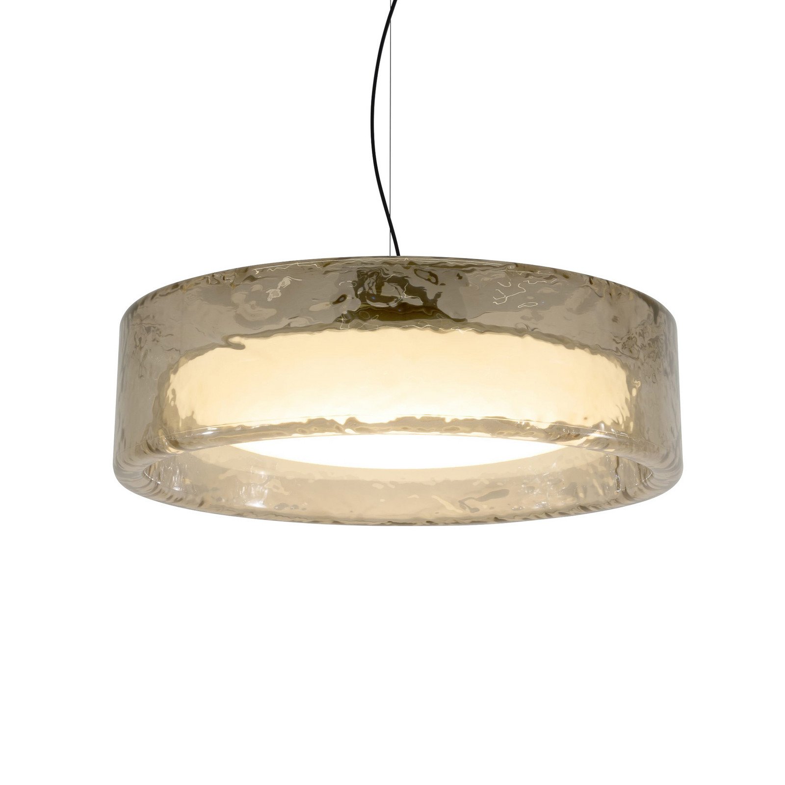 Lampă suspendată MARSET LED Ringo Ø 90 cm gri fumuriu plastic - Camera de zi / sufragerie - Design - cenușiu-fumuriu