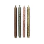 ferm LIVING Bougie Mura, multicolore, hauteur 30 cm, stéarine, lot de 4