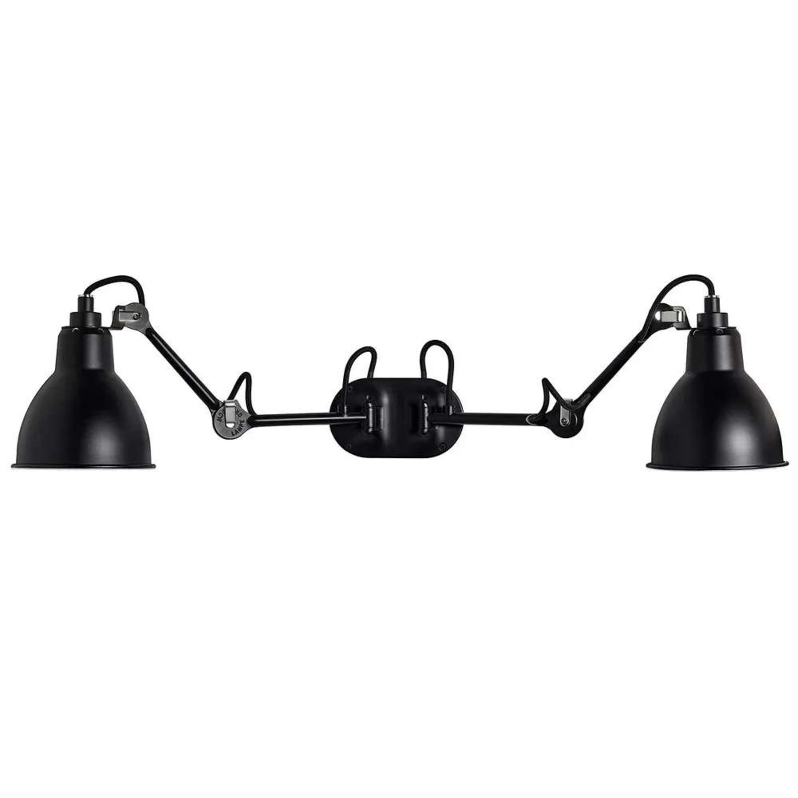 204 Double Nástěnné Svítidlo Black - Lampe Gras